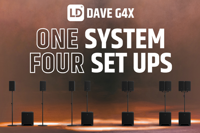 LD Systems DAVE G4X – Un sistema, cuatro Setups