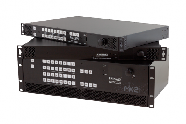 Lightware actualiza sus matrices MX2 con compatibilidad 5K