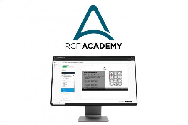 RCF lanza su oferta formativa online para técnicos de sonido