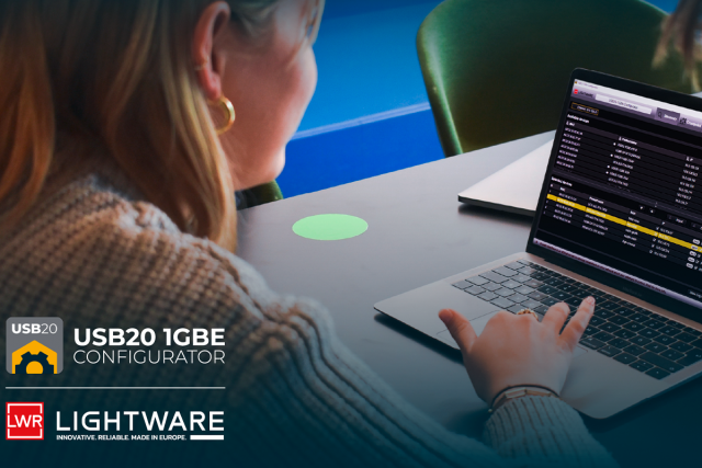 Lightware agiliza la configuración USB con el nuevo USB20 1GBe Configurator