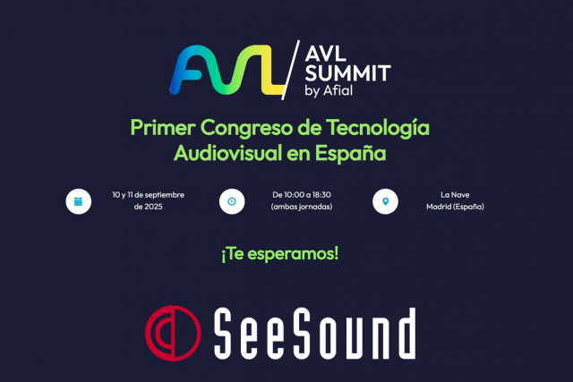 SeeSound participará en el primer AVL SUMMIT by AFIAL con workshops de sonido e iluminación