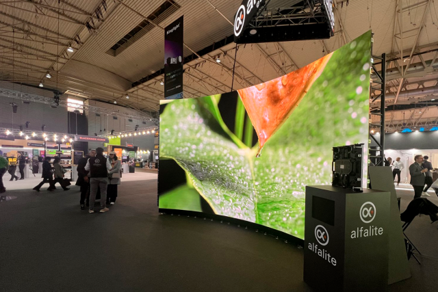 Alfalite presentará sus últimas innovaciones en pantallas LED junto a sus partners en IBC 2025