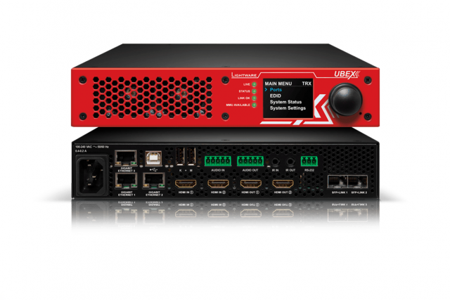 Lightware presenta UBEX 10G para producciones en directo de alto nivel