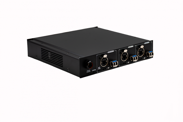 La nueva CXD-32CF de Pliant Technologies integra CrewCom en redes Dante y AES67
