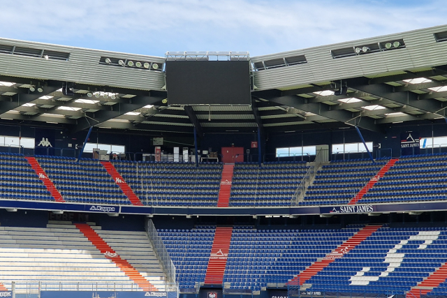 INFiLED moderniza el Stade Michel d’Ornano con nuevos sistemas LED de gran formato