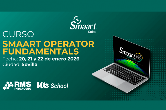 RMS Proaudio impartirá en Sevilla el curso oficial “Smaart Operator Fundamentals” en enero de 2026