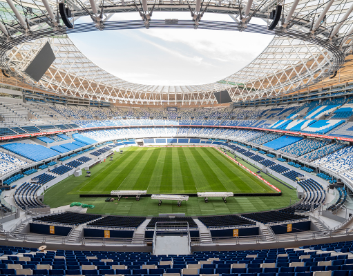 Nuevo sistema de audio RCF para el estadio Ibn Battouta de Tánger RCF equipa el Grand Stade de Tanger con un nuevo sistema de audio de alta potencia e inteligibilidad