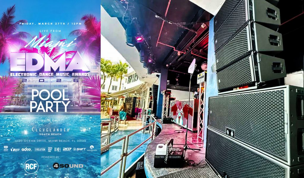 RCF impulsa los Electronic Dance Music Awards 2026 con un sistema TT+ AUDIO GTX de alto rendimiento