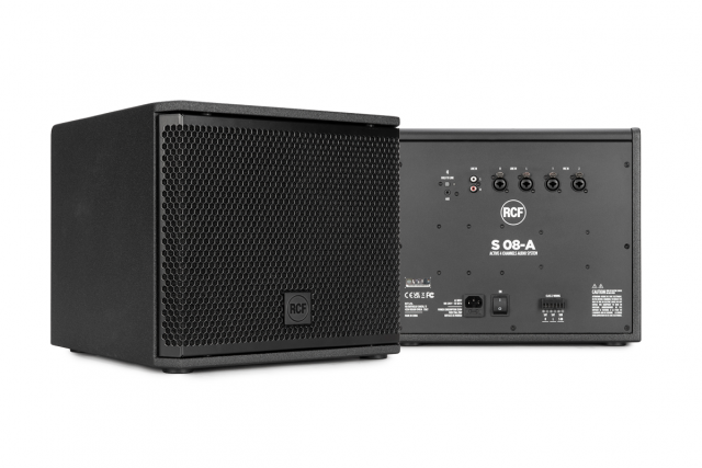 RCF amplía su catálogo para instalación con los nuevos S 08 y S 08-A