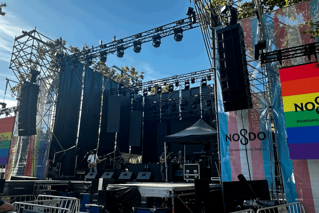 Soniluc despliega los sistemas de Meyer Sound en las celebraciones del Orgullo en Sevilla