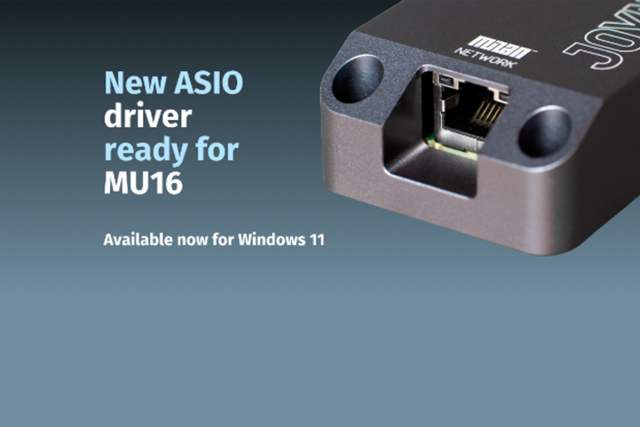 JOYNED amplía la integración de la MU16 con un nuevo driver ASIO para Windows 11