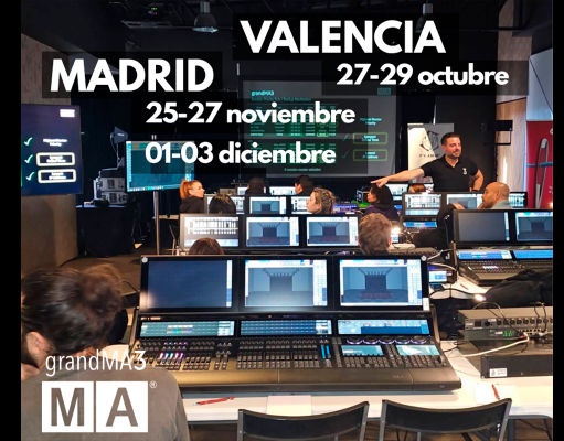 SeeSound refuerza la formación en grandMA3 con nuevas convocatorias en Valencia y Madrid